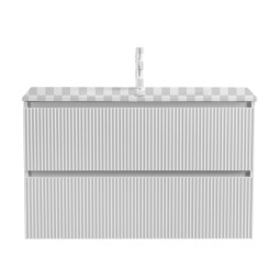 Тумба под раковину BelBagno UNO-MINI 100 UNO-MINI-1000-2C-SO-BO Bianco Opaco