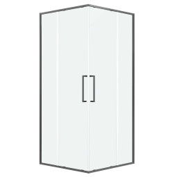 Душевой уголок Niagara Nova 90x90 NG-6336-90GR графит сатин
