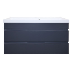 Тумба с раковиной Azario Эстима 100/2 CS00094586 графит