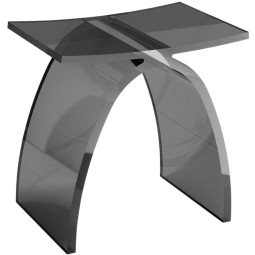 Стульчик для ванной Abber Kristall AT1739Onyx черный