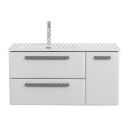 Тумба под раковину Cezares ECO-CER-N-1000-2C-1A-SO-BL-L bianco lucido