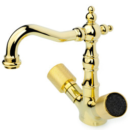 Смеситель для раковины Boheme Royal Cristal 292-Royal/CRST black