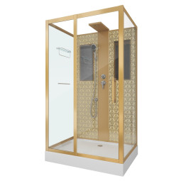 Душевая кабина Niagara Luxe 90х120 7711GBK золото
