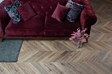 Виниловый ламинат Vinilam Parquet Chevron Лувр I107516