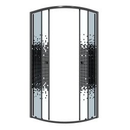 Душевой уголок Niagara Eco 78,5х78,5 NG-1003-14BLACK