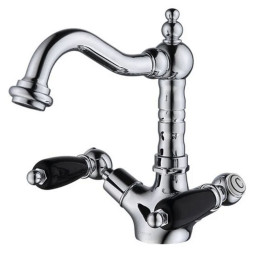 Смеситель для раковины Caprigo Adria Classic Black Edition 03B-526-crm