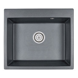 Кухонная мойка Granula GR-6001 60х52 шварц