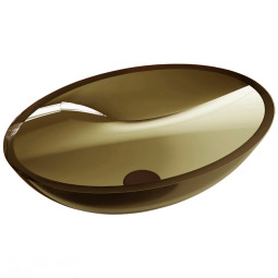 Раковина Abber Kristall 50x35 AT2802Vesuvian оливковая