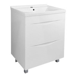 Тумба с раковиной Loranto Санторини 61 CS00108965 белый глянцевый