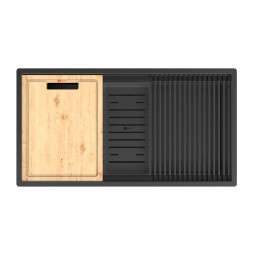 Кухонная мойка Lemark Tabaga 820 44х82 9932136 матовая