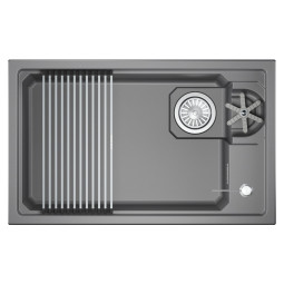 Кухонная мойка Granula Kitchen Space Rinzer 73х45 7309RU алюминиум