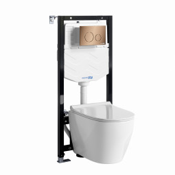 Унитаз с инсталляцией WasserKRAFT Aller 10TLT.010.ME.RG02.H002