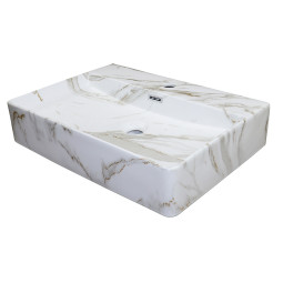 Раковина Azario Vision 60x55,5 AZ-2173-M845 светлый мрамор