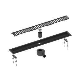 Душевой лоток Timo Drain System 70 DS230107/03 чёрный матовый