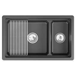 Кухонная мойка Granula Kitchen Space 73х45 KS-7304iU шварц