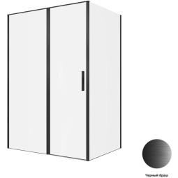 Душевой уголок Allen Brau Priority 140x100 3.31036.BBA + 3.31048.BBA черный браш