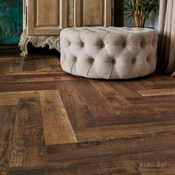 Виниловый ламинат Vinilam Parquet Herringbone Glue Версальский