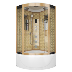Душевая кабина Niagara Luxe 100х100 7710G золото