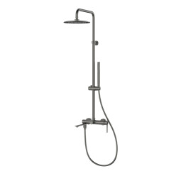 Душевая стойка Vincea Linea VSFS-4LN1GM вороненая сталь