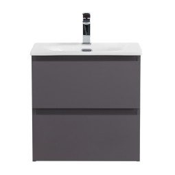 Тумба с раковиной BelBagno Kraft 39 50 KRAFT 39-500/390-2C-SO-GSO темно-серый матовый