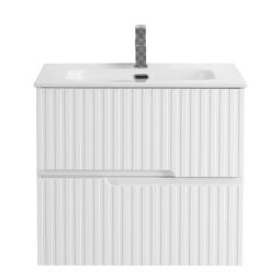 Тумба с раковиной Cezares Duet-N-700-2C-SO-BL bianco lucido