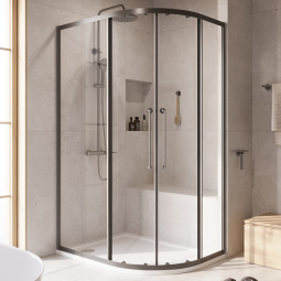 Душевой уголок Cezares 90х120 Relax-304-RH-2-120/90-C-GM