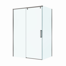 Душевой уголок BelBagno Soft Close-1 140х100 SOFT_CLOSE-1-AH-1-140/100-C-GM оружейная сталь