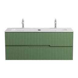 Тумба с раковиной Cezares Duet N-1200-2C-SO-PS-P фисташковый софт