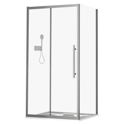 Душевой уголок Esbano Flex 120х80 ESOGF128PSGM оружейная сталь