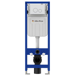 Инсталляция для унитаза Allen Brau Pneumatic Slim 9.11102.20 с кнопкой 9.20A01.20
