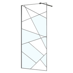 Душевая перегородка Azario Walk-in 100x195-MGR-CGP матовый графит