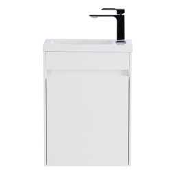 Тумба с раковиной BelBagno Pietra Mini-400-1A-SO-BL-L Bianco Lucido
