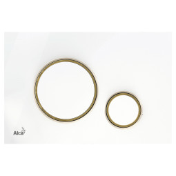 Кнопка для инсталляции AlcaPlast M775 белая/золото