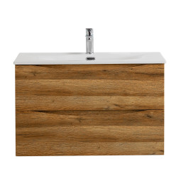 Тумба с раковиной BelBagno Marino-Cer-N 80 MARINO-CER-N-800-2C-SO-RR-P Rovere Rustico