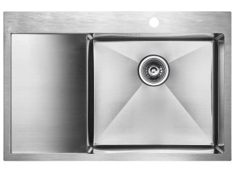 Кухонная мойка Paulmark Atlan Edge PM777851-BSR брашированная сталь
