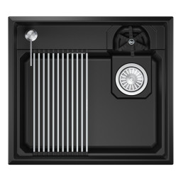 Кухонная мойка Granula Kitchen Space Rinzer 58х52 5807R шварц