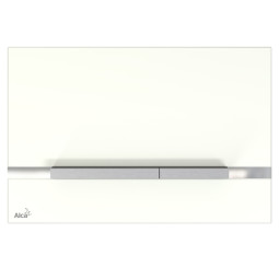 Кнопка для инсталляции AlcaPlast Stripe-GL1200 стекло белый
