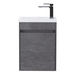 Тумба под раковину BelBagno Pietra Mini-400-1A-SO-SCM-L Stucco Cemento