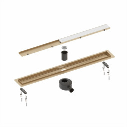 Душевой лоток Timo Drain System 90 DS230209/17 золото матовое