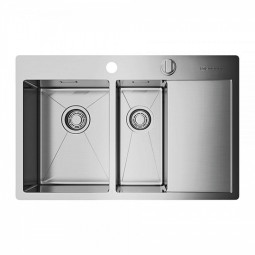 Кухонная мойка Omoikiri Kirisame 78-2-IN-L нержавеющая сталь