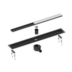Душевой лоток Timo Drain System 70 DS230207/03 чёрный матовый