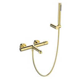 Смеситель для ванны BelBagno Uno UNO-VASM/DFS-ORO глянцевое золото