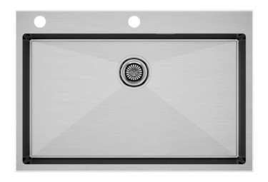 Кухонная мойка Paulmark Vast-Edge PM777551-BS брашированная сталь