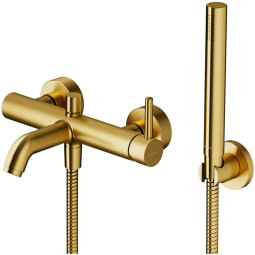 Смеситель для ванны Whitecross Y brushed gold Y1231GLB