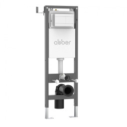 Инсталляция для унитаза Abber AC0110 с кнопкой  AC0127MW