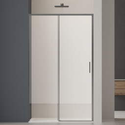 Душевая дверь Vincea Soft 2 200х140 VDS-3SO2140CLGM вороненая сталь