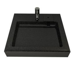 Раковина Stella Polar Солярис 59,9х59,7 SP-00001341 черный металлик