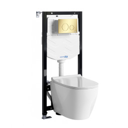 Унитаз с инсталляцией WasserKRAFT Aller 10TLT.010.ME.PG02.H002