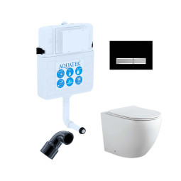 Подвесной унитаз Акватек Европа SET BW AQUATEK ЕВРОПА-031 3в1