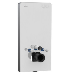 Инсталляция для унитаза Abber AC0107MW кнопкой